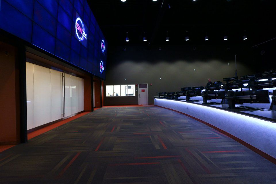 venue with large monitors