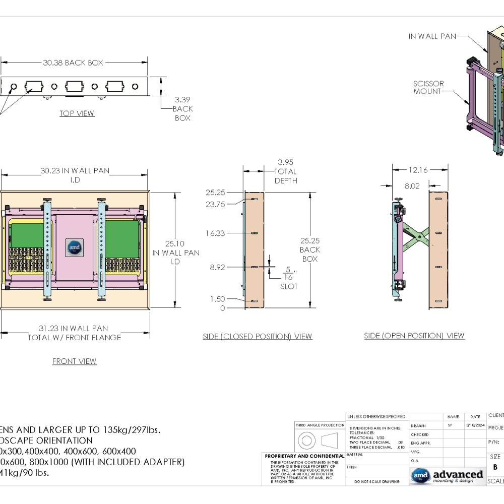F211069-32in AMD XL-IN WALL PAN F211069-32in AMD XL-IN WALL PAN